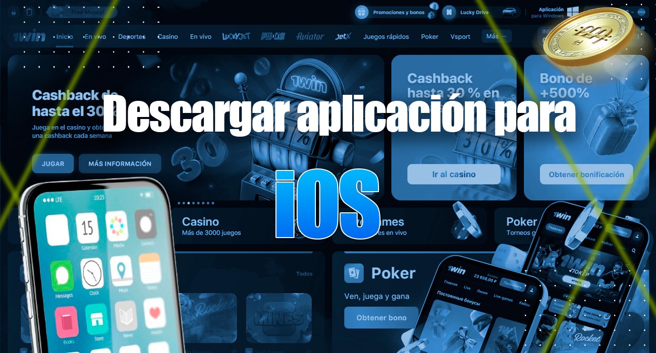 Para los usuarios de iOS está disponible una aplicación completa de casas de apuestas 1win para apostar en deportes y casinos.